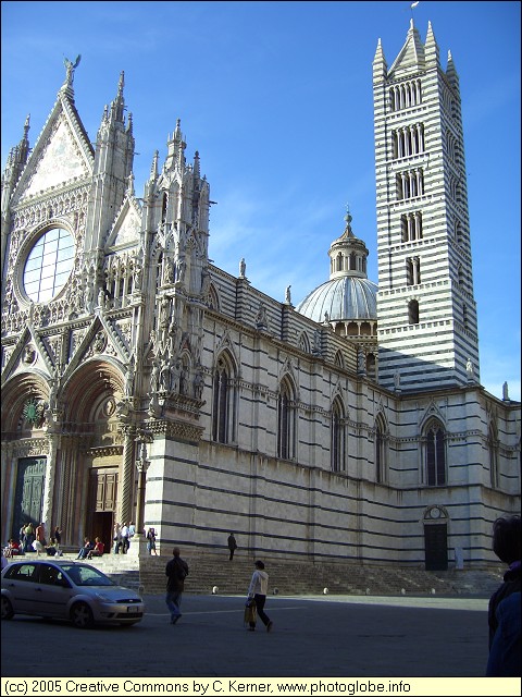 Siena - The Cathedral and its Tower (Campanile)