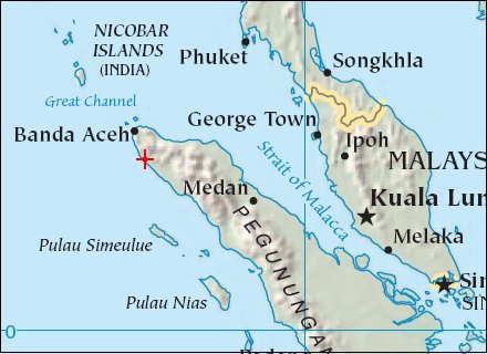 Map: Gleebruk - Tsunami Damage