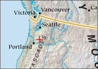 Map: Mount St. Helens