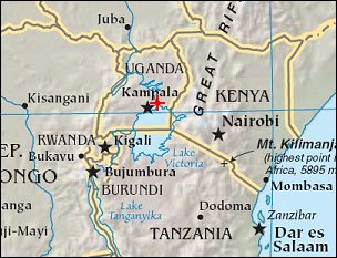 Map: Nalubaale Dam