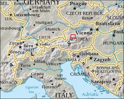 Map: Salzkammergut