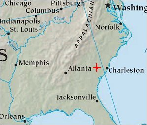 Map: Savannah River Site