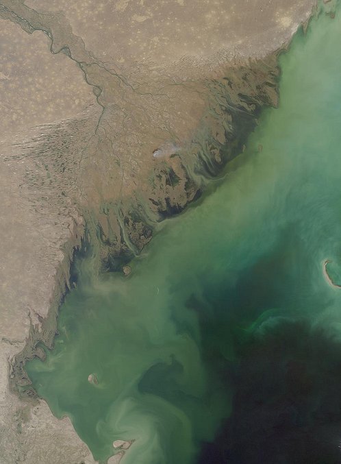 Volga Delta and the Caspian Sea