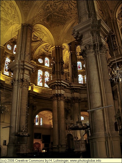 Mlaga - Interior of the Cathedral