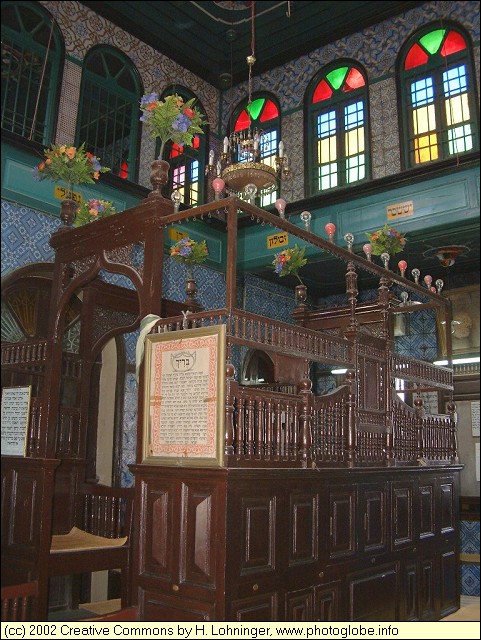Interiors of Synagogue at La Ghriba