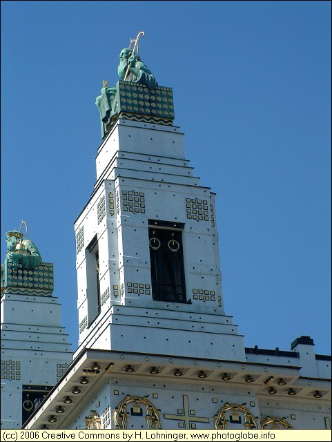 Detail of the Otto Wagner Kirche