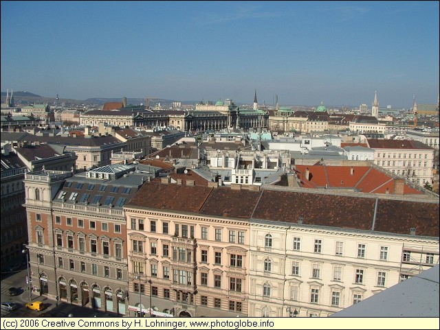 Skyline of Vienna - View towards North-Northwest