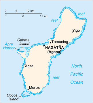 Map of Guam