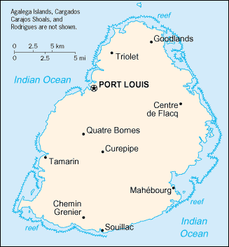 Map of Mauritius