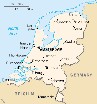 Map of Netherlands