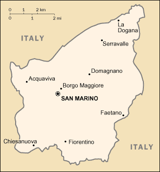 Map of San Marino