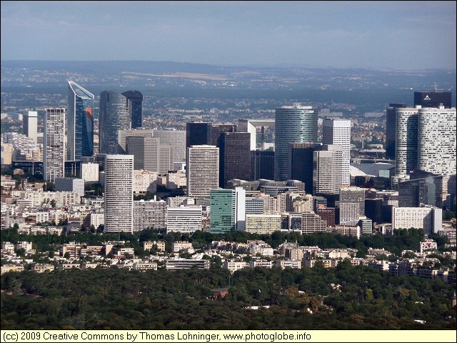 La Dfense seen from Eiffel Tower